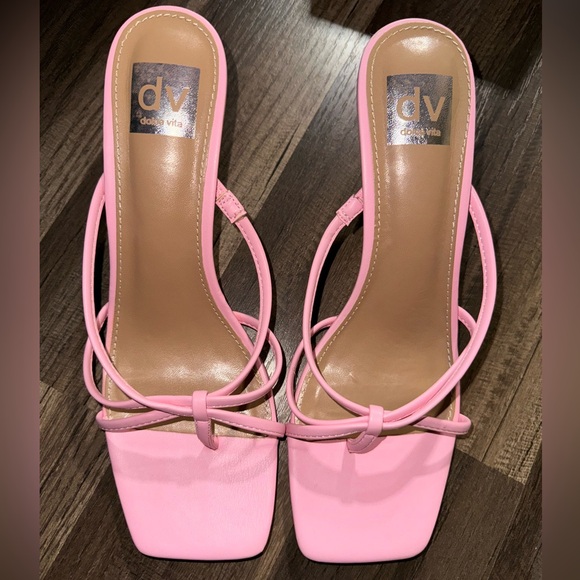 New DV by Dolce Vita Women’s Zini Mini Heeled Sandal in a Pink Color size 9 - Picture 8 of 10